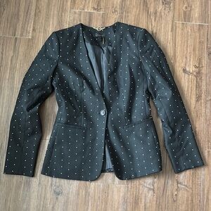 DONNA KARAN POLKA DOT BLAZER
